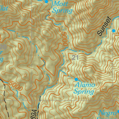 Coronado National Forest Quadrangle: BASSETT PEAK Preview 2