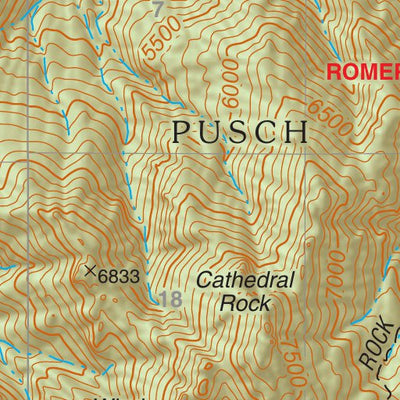 Coronado National Forest Quadrangle: MOUNT LEMMON Preview 3