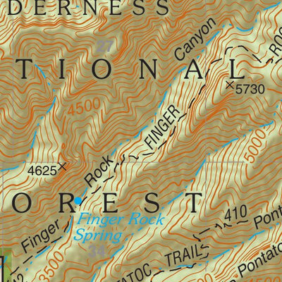 Coronado National Forest Quadrangle: TUCSON NORTH Preview 3