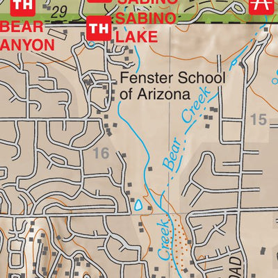 Coronado National Forest Quadrangle: SABINO CANYON Preview 2