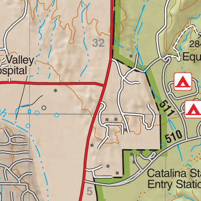 Coronado National Forest Quadrangle: ORO VALLEY Preview 2