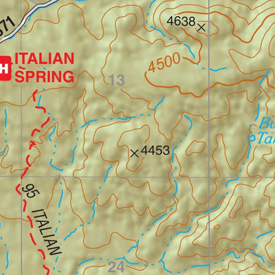 Coronado National Forest Quadrangle: PIETY HILL Preview 2