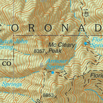 Coronado National Forest Quadrangle: MOUNT WRIGHTSON Preview 3