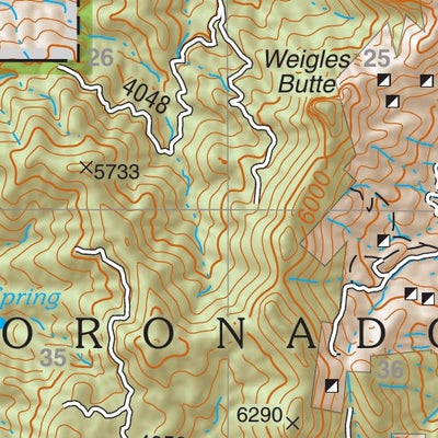 Coronado National Forest Quadrangle: HELVETIA Preview 3