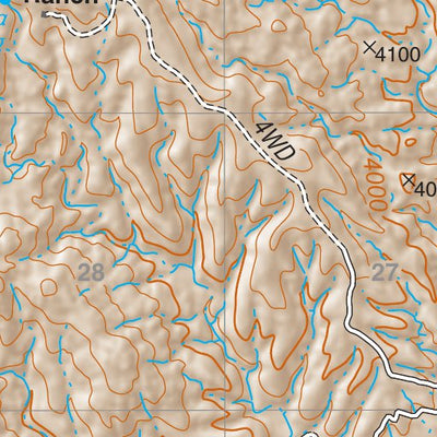 Coronado National Forest Quadrangle: GALLETA FLAT WEST Preview 3