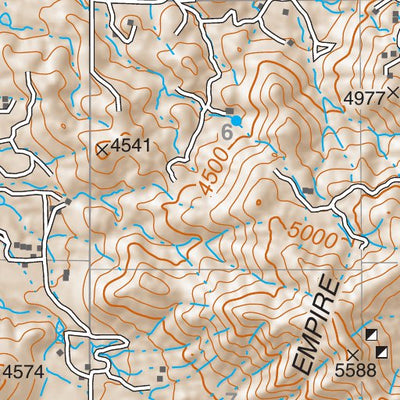Coronado National Forest Quadrangle: MOUNT FAGAN Preview 3