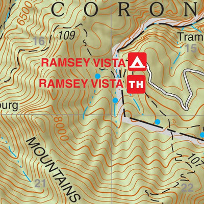 Coronado National Forest Quadrangle: MILLER PEAK Preview 2