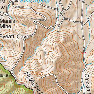 Coronado National Forest Quadrangle: PYEATT RANCH Preview 2