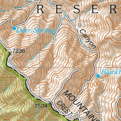 Coronado National Forest Quadrangle: PYEATT RANCH Preview 3