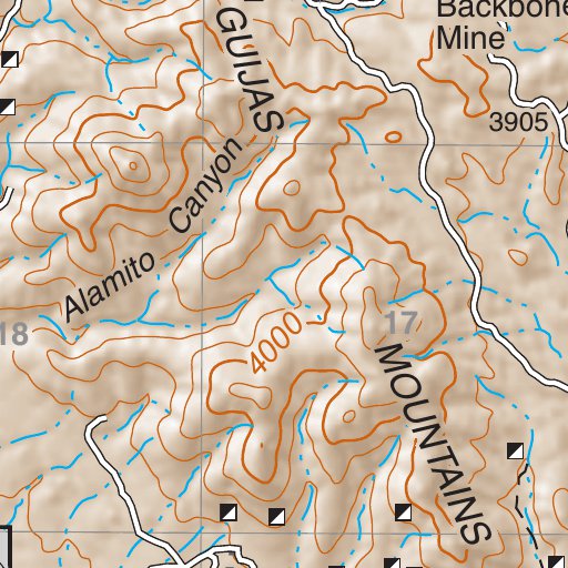 Coronado National Forest Quadrangle: ARIVACA Map by US Forest Service ...