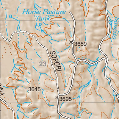 Coronado National Forest Quadrangle: SAUCITO MOUNTAIN Preview 2