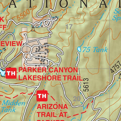 Coronado National Forest Quadrangle: HUACHUCA PEAK Preview 2