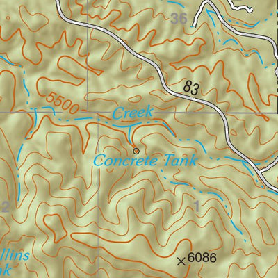 Coronado National Forest Quadrangle: HUACHUCA PEAK Preview 3