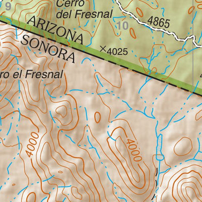 Coronado National Forest Quadrangle: CUMERO MOUNTAIN Preview 3