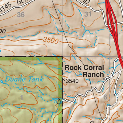 Coronado National Forest Quadrangle: TUBAC Preview 2