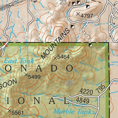 Coronado National Forest Quadrangle: COCHISE Preview 3