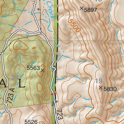 Coronado National Forest Quadrangle: PEDREGOSA MOUNTAINS EAST Preview 3