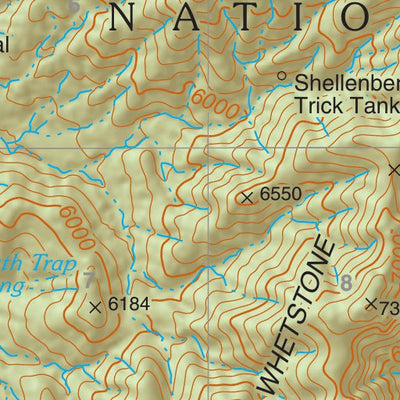 Coronado National Forest Quadrangle: APACHE PEAK Preview 2