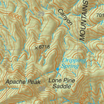 Coronado National Forest Quadrangle: APACHE PEAK Preview 3