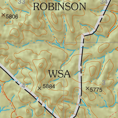 Coronado National Forest Quadrangle: BLACK POINT Preview 3