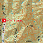 Coronado National Forest Quadrangle: CHIRICAHUA PEAK Preview 2