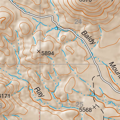 Coronado National Forest Quadrangle: MOUNT BALDY Preview 2