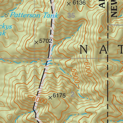 Coronado National Forest Quadrangle: SKELETON CANYON Preview 2