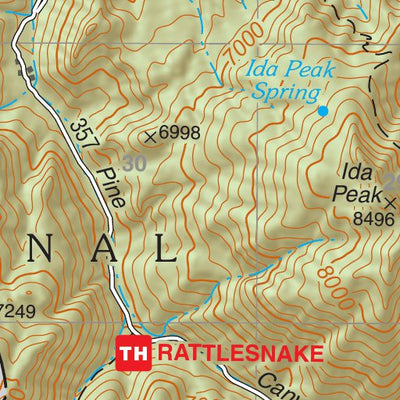 Coronado National Forest Quadrangle: RUSTLER PARK Preview 2