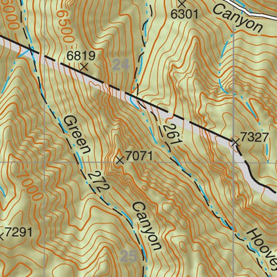 Coronado National Forest Quadrangle: RUSTLER PARK Preview 3