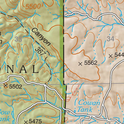 Coronado National Forest Quadrangle: CLANTON DRAW Preview 3