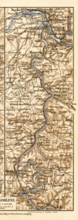 Map of the Course of the Mosel River from Zell to Trier, 1927 Preview 1