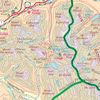 Banff National Park, Alberta 1:240,000 - ITMB Preview 3