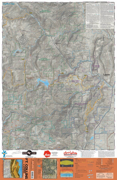 Ft Collins Lyons Trails Map Page 1 Singletrack Maps Preview 1