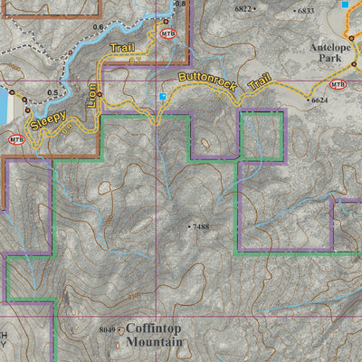 Ft Collins Lyons Trails Map Page 1 Singletrack Maps Preview 2
