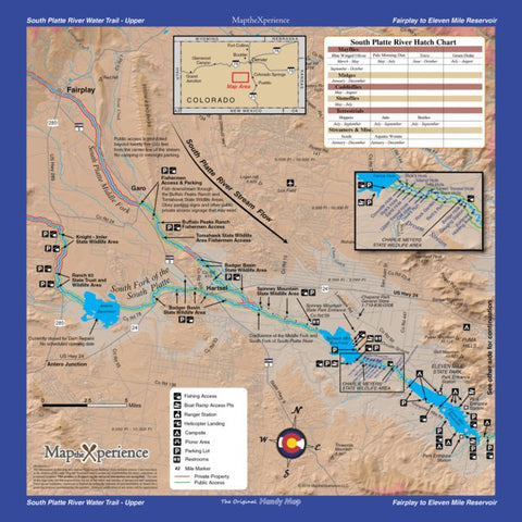 Upper South Platte River Colorado Fishing Map - Fish Colorado Preview 1