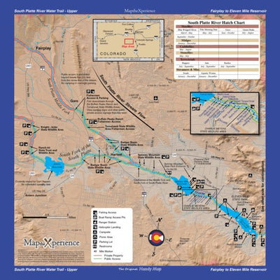 Upper South Platte River Colorado Fishing Map - Fish Colorado Preview 1