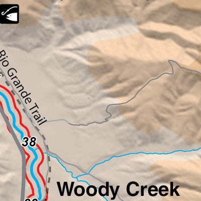 Upper Roaring Fork River Colorado Fishing Map - Fish Colorado Preview 2