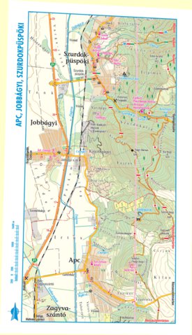 Apc és környéke turista- biciklis térkép Preview 1