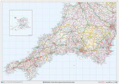 XYZ Postcode Sector Map - (S1) - SW England. Preview 1