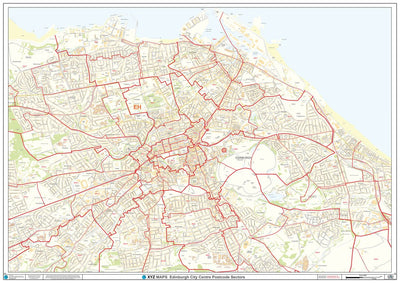XYZ Postcode Sector Map - (C6) - Edinburgh City Centre Preview 1
