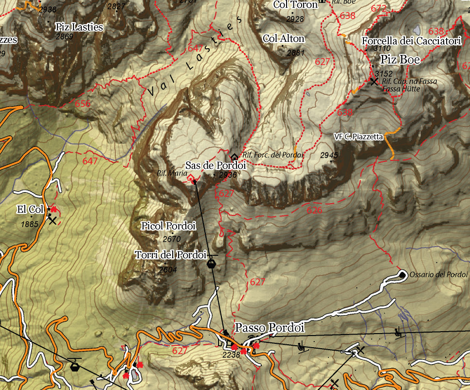 Sella Ronda Ski Map.pdf Sella Map by Adventuremapping Ltd. | Avenza Maps