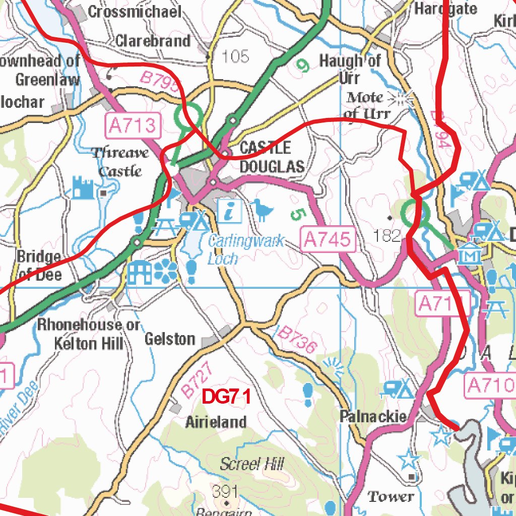 XYZ Postcode Sector Map - (S15) - SW Scottish Borders by XYZ Maps ...