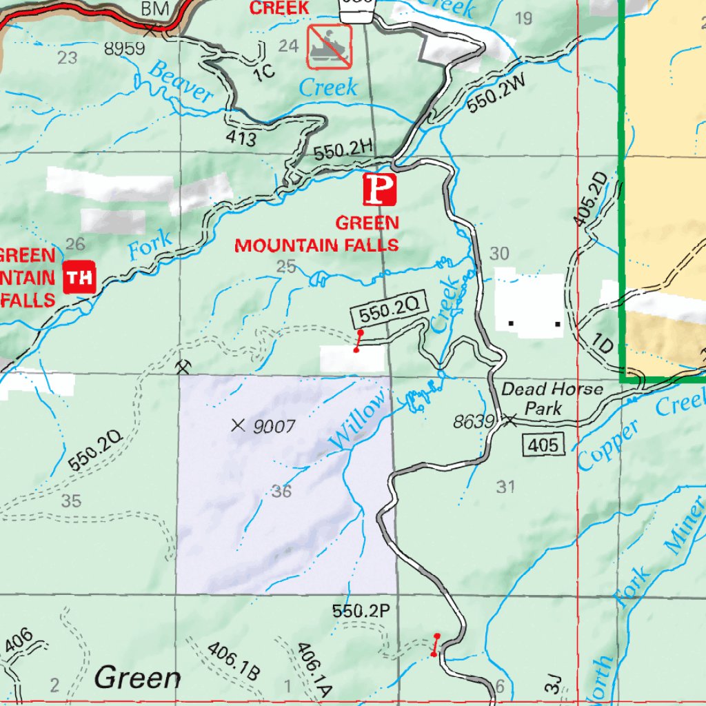 Medicine Bow National Forest Visitor Map - Sierra Madre Range (South ...