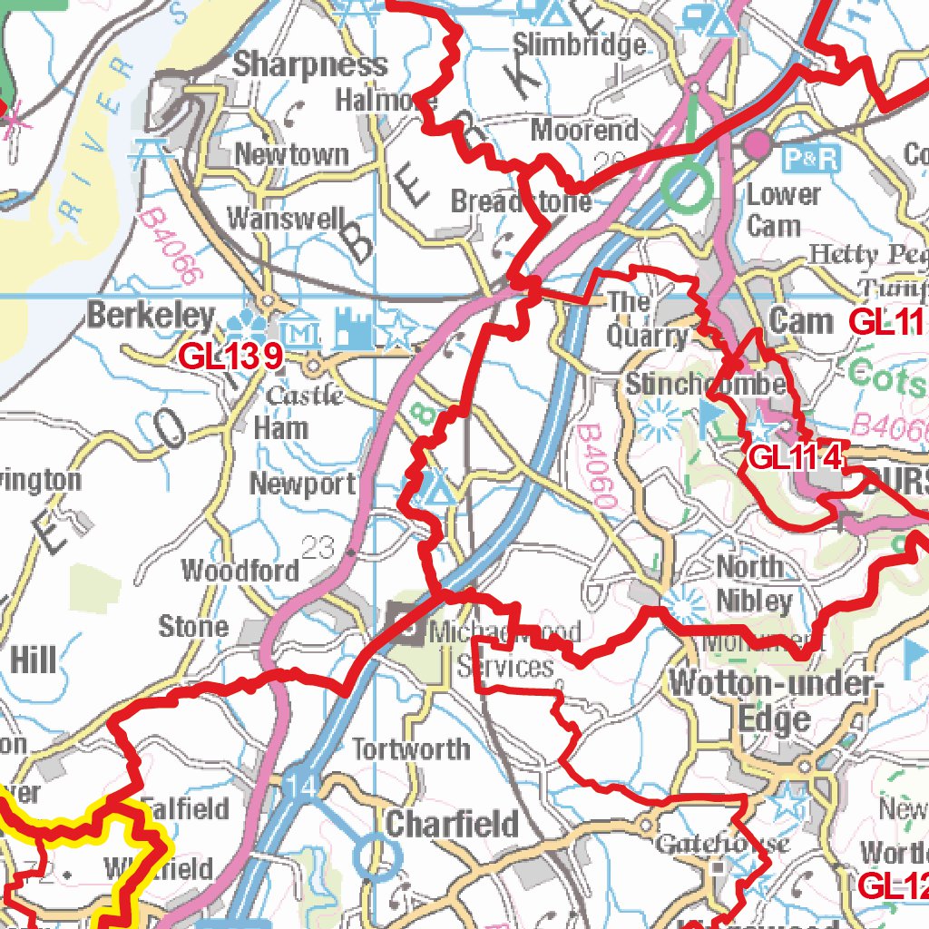 XYZ Postcode Sector Map - (S6) - Severn Estuary by XYZ Maps | Avenza Maps
