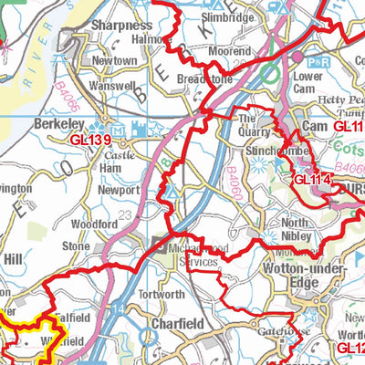 XYZ Postcode Sector Map - (S6) - Severn Estuary Preview 2