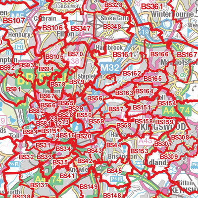 XYZ Postcode Sector Map - (S6) - Severn Estuary Preview 3