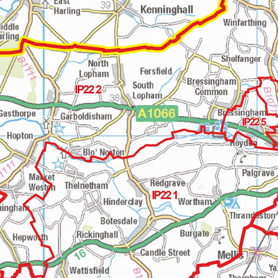 XYZ Postcode Sector Map - (S8) - The Fens Preview 2