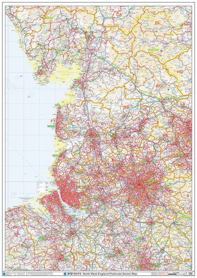 XYZ Postcode Sector Map - (S12) - NW England Preview 1