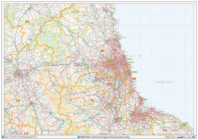 XYZ Postcode Sector Map - (S16) - NE England Preview 1