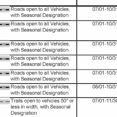 Thunder Basin National Grassland MVUM (North Half) - Douglas Ranger District - MVUM Preview 3